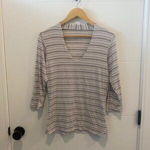 Columbia half sleeve striped shirt  medium
